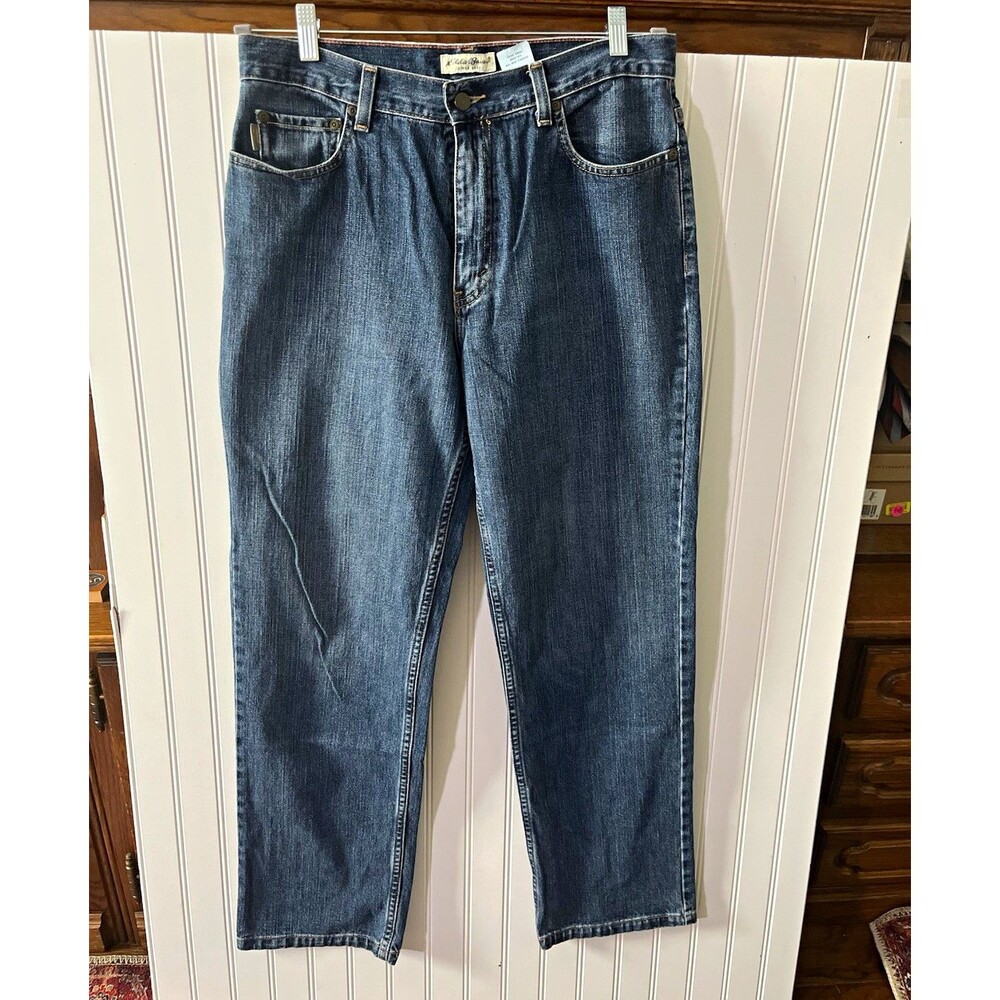 Eddie Bauer Women’s Vintage Y2K Straight Leg Mom Jeans Medium Wash Blue 12